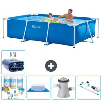 Intex Piscina Con Estructura Rectangular - 260x160x65 Cm - 7-piezas S20037