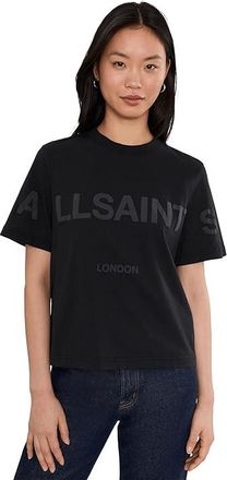 AllSaints Lisa Biggy T-Shirts Womens Clothing Black 1 : XS, Cotton