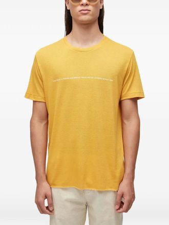 Osklen T-shirt met ronde hals - Geel