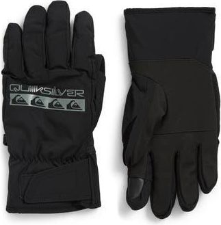 Quiksilver Cross Gloves in Black at Nordstrom Rack, Size X-Large
