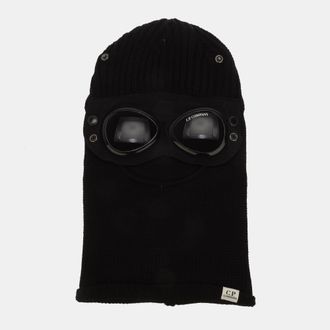 C.P. Company Accessoires C.P. Company Extrafine Merino Wool Goggle Balaclava in Black