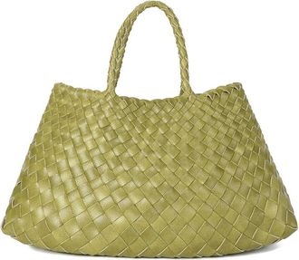 Tiffany & Fred Woven Leather Tote