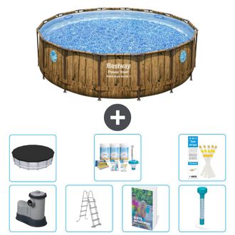 Bestway Piscina Bestway Power Steel Redonda - 488x122 Cm - 8-piezas S574