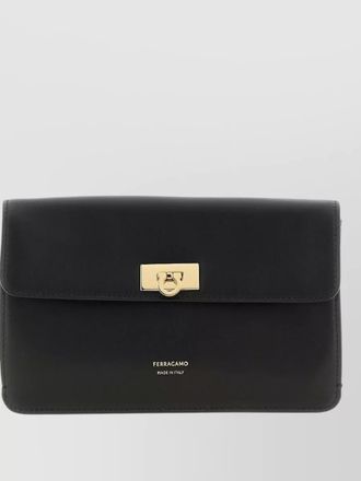 Ferragamo gancini leather shoulder bag