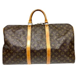 Louis Vuitton Pre-owned Weekend Bags, unisex, Brown, Size: ONE SIZE Pre-owned Keepall Bandouliere Monogram Boston Bag