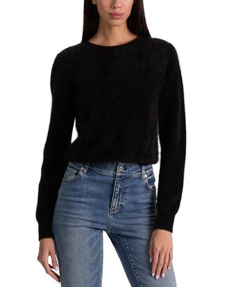 Alice & Olivia Alice + Olivia Carolee Crewneck Cashmere-Blend Pullover