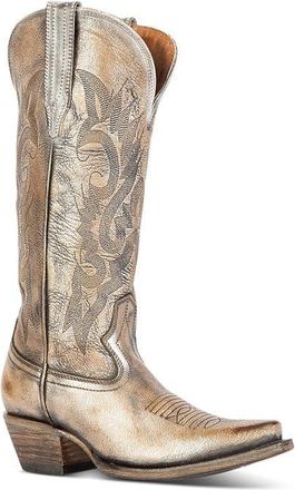 Freebird by Steven Woodland Leather Western Boot in Pewter at Nordstrom, Size 11