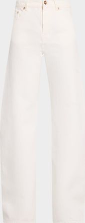 Gabriela Hearst Amoret Mid-Rise Wide Leg Jeans