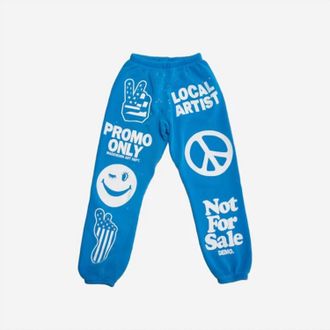 MadeWorn Unisex Art Happens Sweatpants In Bright Blue