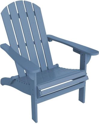 Sweeek Sweeek - Acacia wood armchair with armrests, Kerina, Blue, 90x71x91.5 cm