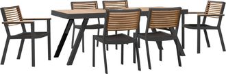 Higold Outdoor Design Dining-Set York 6+1 / Black