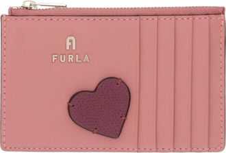 Furla Mini Portemonnee - Dames - Portefeuilles - Roze - ONE Size - Leer - Accessoires
