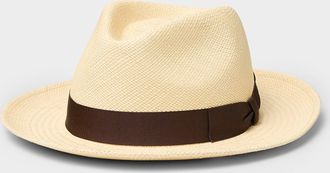 Le 31 Mens Medium brim Panama hat Exclusive collection from Italy