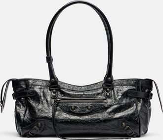Balenciaga Bolso al hombro Le City East-West de piel