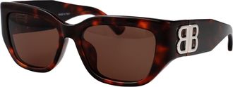 Balenciaga Womens Sunglasses Bb0361sk Havana Acetate Brown