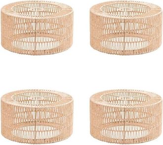 OEM 4 Pantallas De L&aacute;mpara De Techo De Cuerda De Papel, Estilo Bohemio, Protectores De Bombillas Para Restaurantes, Cafeter&iacute;as Y Salas De Estar, 22 X 11 C