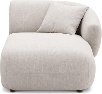 Castlery Auburn Right Chaise Customized, Light Grey, Spill Resistant, Modular Sofa by Castlery