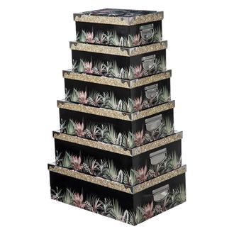 5five Simply Smart 6 Cajas Esquineras De Metal Lady Jungle - 5five