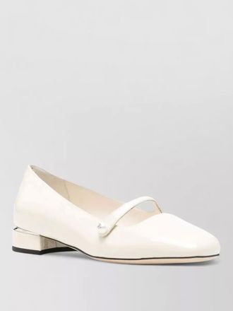 Jimmy Choo London elisa patent leather ballet flats metal detail