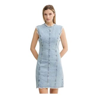Gestuz Dames, Jurken, Blauw, Maat: XL Katoen