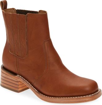Frye Campus Platform Chelsea Boot in Saddle at Nordstrom, Size 7