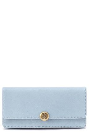 Hobo Large Hutton Leather Continental Wallet in Dusted Sky at Nordstrom
