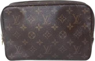 Louis Vuitton Pre-owned Vintage Pouch - Dames - Vintage Clutch - Bruin - ONE Size - Vintage