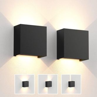 OEM Applique Murale - Led 6 W - Angulo De Haz Ajustable - Ip65 - Blanco C&aacute;lido 3000 K - 10 X 10 X 5 Cm - Interior - 2 Unidades