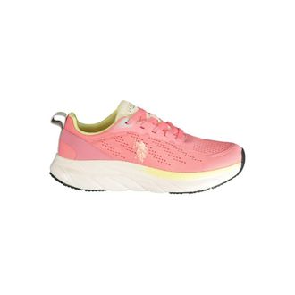 U.S.Polo Association Pink Polyurethane Womens Womens Sneaker