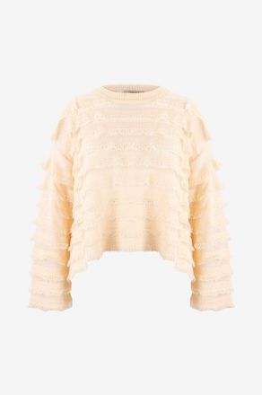 Twinset Leichter R&uuml;schenpullover