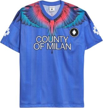 Marcelo Burlon Soccer T-Shirt - Heren - T-shirts - Veelkleurig - S - Tops