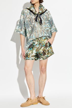 Dsquared2 Silk Shorts, Mens, Green