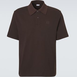 Loewe Anagram cotton piqu&eacute; polo shirt