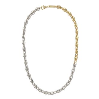 Machete Jewelry Petite Coffee Bead Necklace in 3/4 Silver