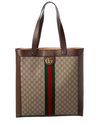 Gucci Ophidia Gg Supreme Canvas & Leather Tote
