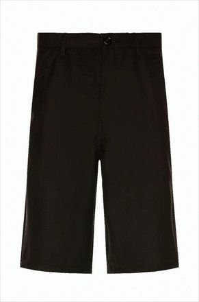 Comme Des Garçons Mid-Thigh Length Minimalist Shorts With Patch Pockets