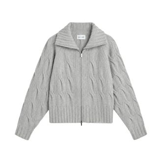 Sand Copenhagen Sand - Cosima Zip - Dames - Truien - Grijs - Maat: S Wol
