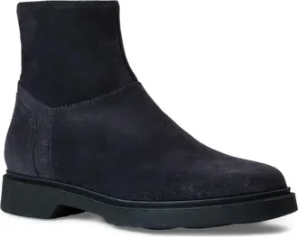 Aquatalia Hermione Leather Bootie in Navy Suede at Nordstrom, Size 10.5