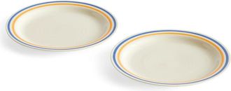 HAY Sobremesa Teller, &Oslash; 24,5 cm, blau / gelb (2er-Set)