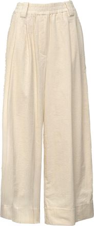 Essentiel Kitch Corduroy Pleated Wide-Leg Pants
