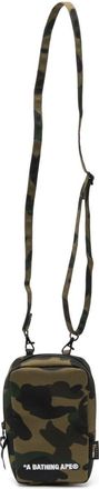 A Bathing Ape camouflage print mini messenger bag - men - Polyester/Polyester - One Size - Green