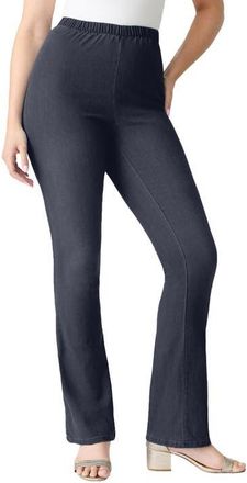 Roaman's Plus Size Comfort Stretch Bootcut Jean in Indigo Wash at Nordstrom, Size 14