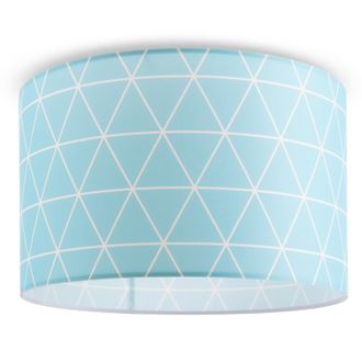 Paco Home L&aacute;mpara De Techo Pantalla Tela De Suspensi&oacute;n E27 Colgante Dormitorio Redonda Dise&ntilde;o 9 (&oslash;45,5 Cm), Luz De Techo - Blanco - Paco Home