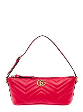 Gucci Red GG Marmont Shouldrer Bag