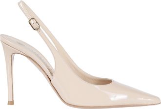 Roberto Festa Milano Nude Klept Drawstring Patent Leather Pumps