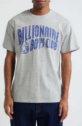 Billionaire Boys Club Curve Logo Short Sleeve Graphic T-Shirt in Heather Gr at Nordstrom, Size Xx-Large