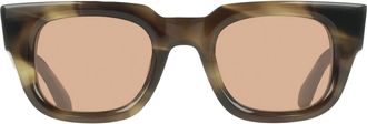 Ferragamo 49mm Small Rectangle Sunglasses in Taupe Horn at Nordstrom