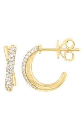 Effy Diamond Hoop Earrings in Gold at Nordstrom Rack