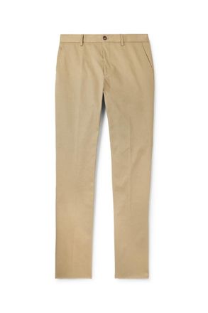 Etro Roma Slim-Fit Straight-Leg Stretch-Cotton Twill Trousers