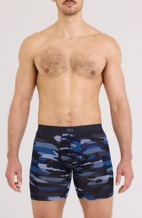Saxx Vibe Xtra Boxer Briefs in Cloudbank Camo-Navy at Nordstrom, Size Xx-Large